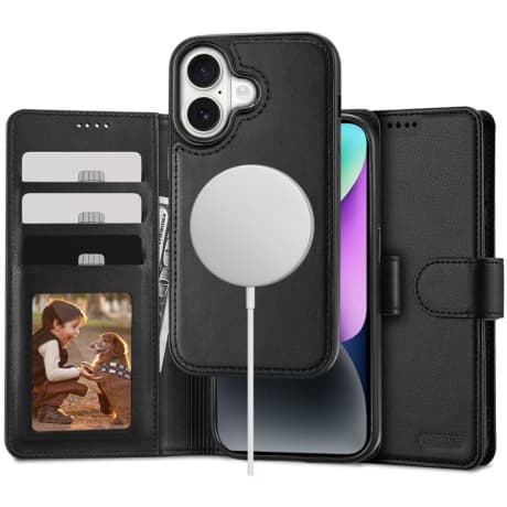 Tech-Protect Wallet MagSafe puzdro na iPhone 16, čierne 1