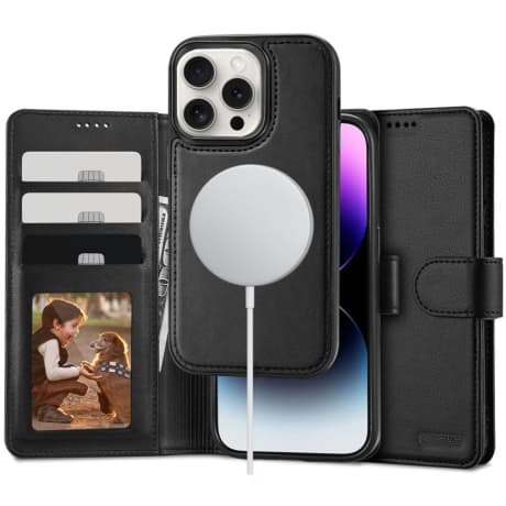 Tech-Protect Wallet MagSafe puzdro na iPhone 16 Pro, čierne 1