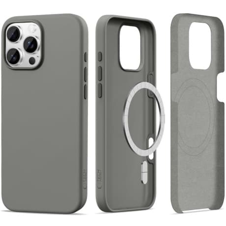 Tech-Protect Silicone MagSafe kryt na iPhone 16 Pro, šedý 1