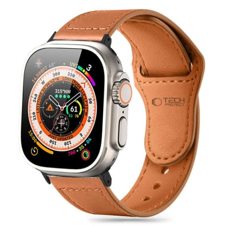Tech-Protect Natural Fit remienok na Apple Watch 44/45/49mm, brown