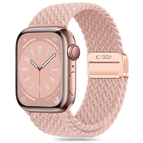 Tech-Protect Nylon Mag remienok na Apple Watch 44/45/46/49mm, dusty rose