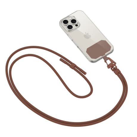 Tech-Protect Crossbody Strap šnúrka na mobil, hnedá 1