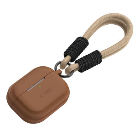 Tech-Protect Silicone Rope puzdro na Apple Airpods Pro 1 / 2, hnedé 1