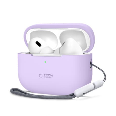 Tech-Protect Silicone puzdro na Apple AirPods Pro 1 / 2, fialové 1