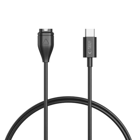 Tech-Protect MC04 USB-C nabíjací kábel na Garmin hodinky 1m, čierny 1