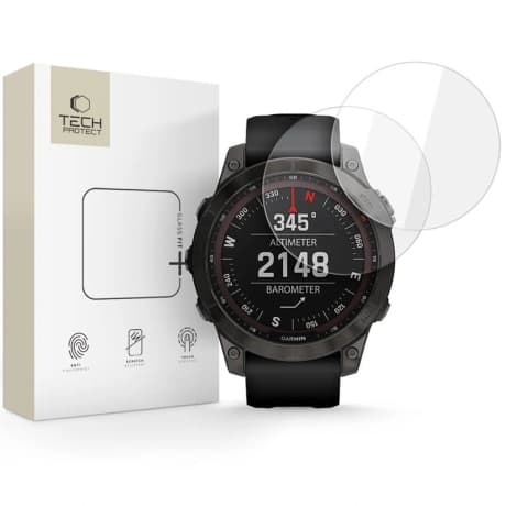 Tech-Protect Glass Fit 2x ochranné sklo na Garmin Fenix 7 / 7 Pro
