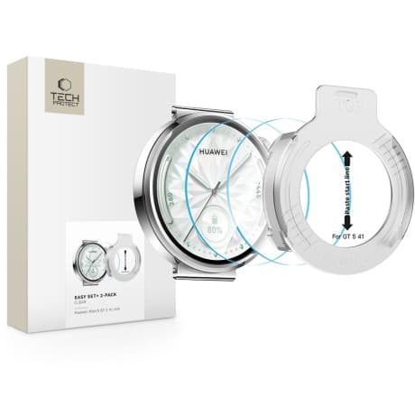 Tech-Protect Easy Set 2x ochranné sklo na Huawei Watch GT 5 (41mm) 1