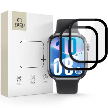 Tech-Protect Glass Flex 2x ochranné sklo na Huawei Watch Fit 4, čierne 1