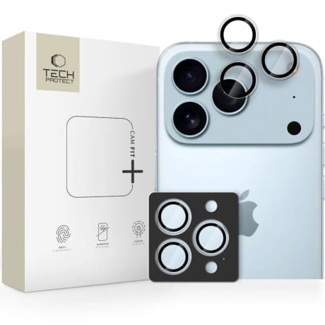 Tech-Protect CamRing Fit ochranné sklo na kameru na iPhone 14 / 15 / 16 / 17 Pro / Max 1