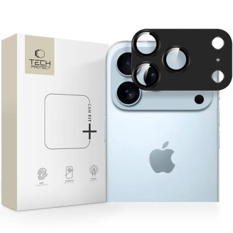 Tech-Protect CamFull ochranné sklo na kameru na iPhone 17 Pro, čierne