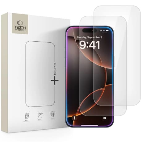 Tech-Protect Glass Fit 2x ochranné sklo na iPhone 16 Pro Max / 17 Pro Max 1