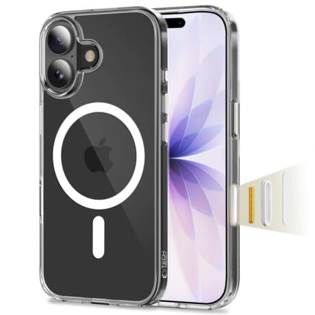 Tech-Protect FlexAir Hybrid CC MagSafe kryt na iPhone 17, priesvitný