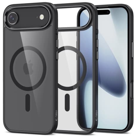 Tech-Protect MagMate MagSafe kryt na iPhone 17 Air, čierny/priesvitný 1