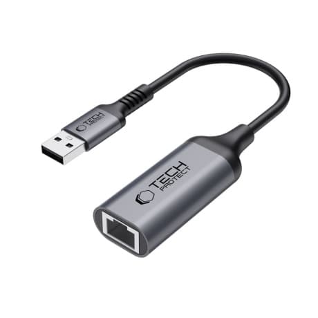Tech-Protect Ultraboost adaptér USB 3.0 / RJ45, čierny 1