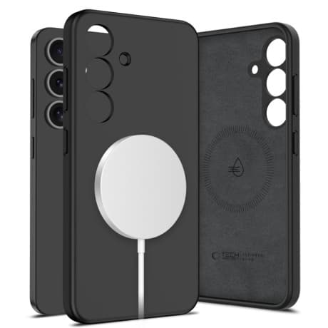 Tech-Protect Liquid Silicone MagSafe kryt na Samsung Galaxy S25, čierny 1