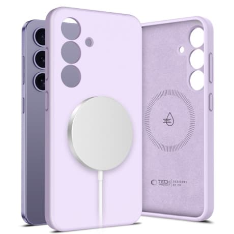 Tech-Protect Liquid Silicone MagSafe kryt na Samsung Galaxy S25 Plus, fialový