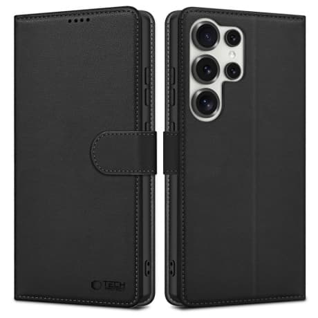 Tech-Protect Wallet knižkové puzdro na Samsung Galaxy S25 Ultra, čierne 1