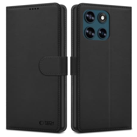 Tech-Protect Wallet knižkové puzdro na Motorola Moto G57 Power / G67 Power, čierne