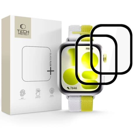 Tech-Protect Glass Flex 2x ochranné sklo na Huawei Watch Fit 5, čierne 1