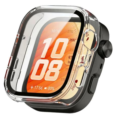 Tech-Protect Defense puzdro so sklom na Huawei Watch Fit 5 Pro, priesvitné 1