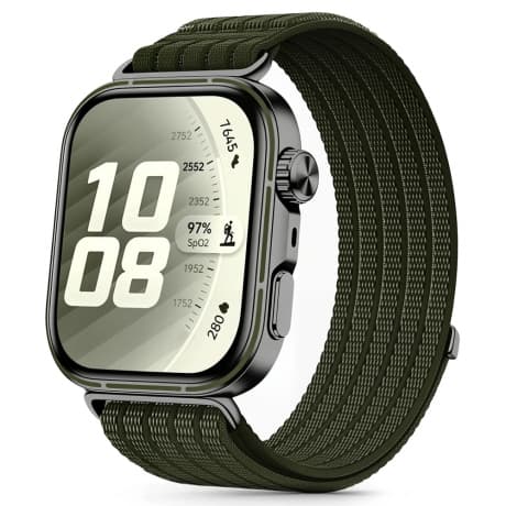 Tech-Protect Nylon remienok na Huawei Watch Fit 3 / 4 / 4 Pro / 5 / 5 Pro, military green