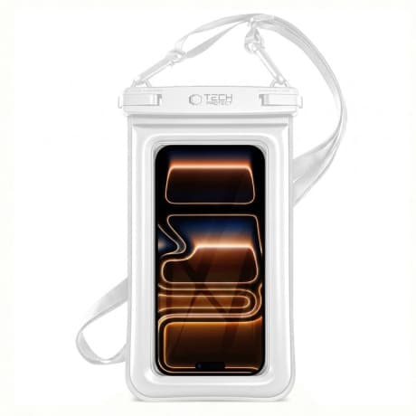 Tech-Protect UWC7 vodotesné puzdro na mobil 6.9'', biele