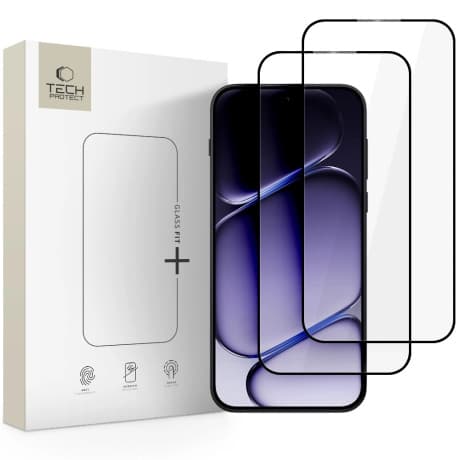 Tech-Protect Glass Fit 2x ochranné sklo na OnePlus Nord 6, čierne 1