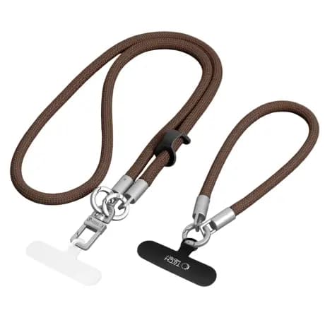 Tech-Protect C10S Crossbody Strap šnúrka na mobil, hnedá