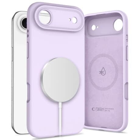 Tech-Protect Silicone MagSafe kryt na iPhone 17 Air, fialový 1