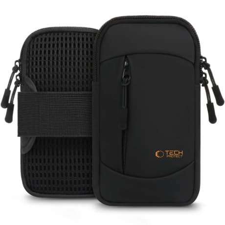 Tech-Protect M6 Armband bežecké puzdro, čierne/oranžové