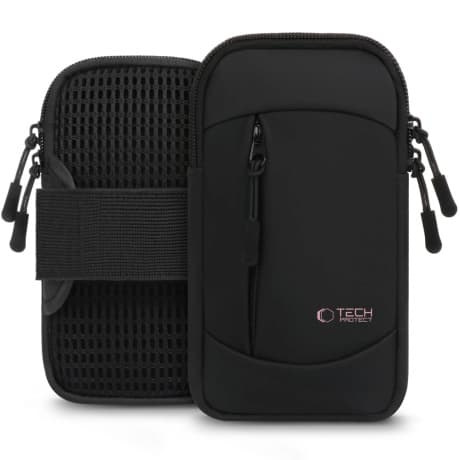 Tech-Protect M6 Armband bežecké puzdro, čierne / ružové