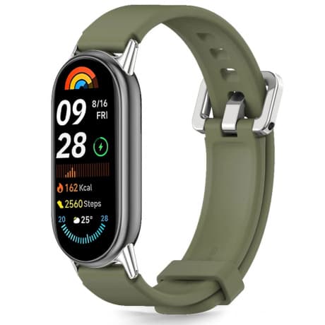 Tech-Protect Iconband Classic remienok na Xiaomi Smart Band 8 / 9 / 10, army green 1