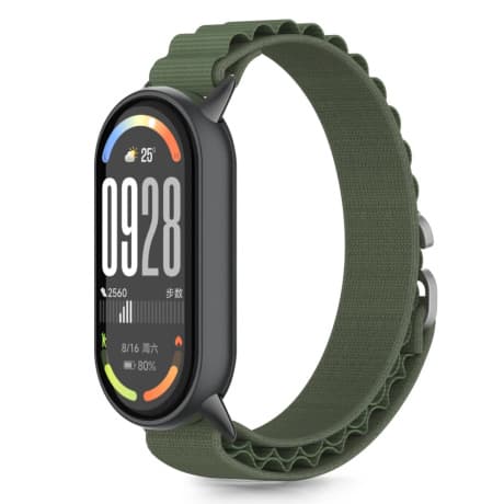 Tech-Protect Nylon Pro remienok na Xiaomi Smart Band 8 / 9 / 10, army green
