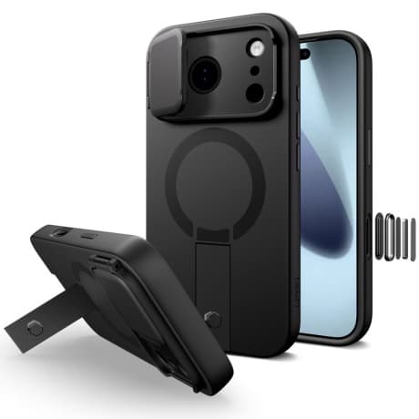 Tech-Protect Kevlar Aura MagSafe kryt na iPhone 17 Pro, čierny