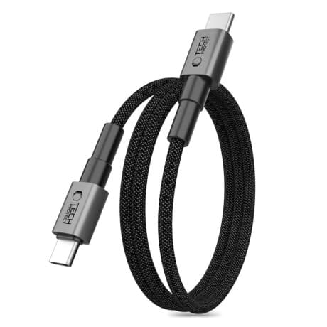 Tech-Protect Ultraboost MagTwist kábel USB-C 100W 5A PD 2m, šedý