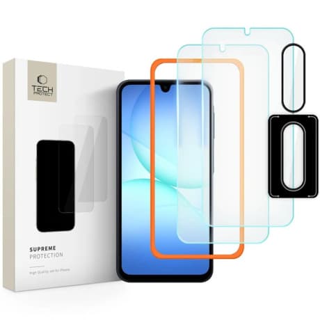 Tech-Protect Supreme Set 3x ochranné sklo na Samsung Galaxy A17 4G / 5G 1