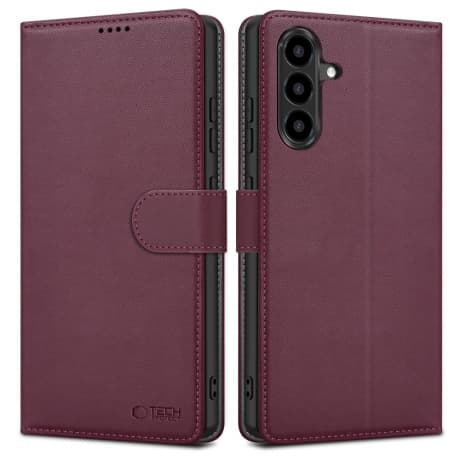 Tech-Protect Wallet knižkové puzdro na Samsung Galaxy A26 5G / A17 4G / 5G, bordové