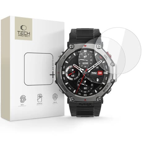 Tech-Protect Glass Fit 2x ochranné sklo na Amazfit T-Rex 3 Pro 48mm 1