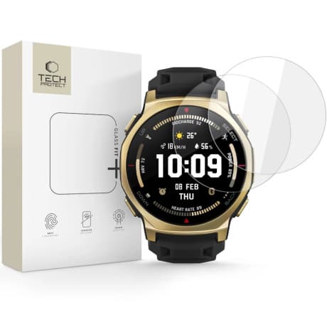 Tech-Protect Glass Fit 2x ochranné sklo na Amazfit T-Rex 3 Pro (44mm) 1
