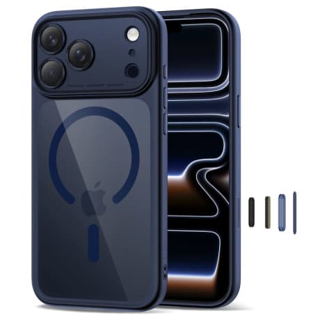 Tech-Protect MagPeak MagSafe CC kryt na iPhone 17 Pro Max, modrý 1