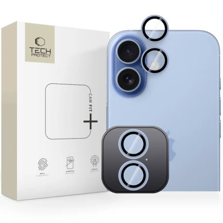 Tech-Protect CamRing Fit ochranné sklo na kameru na iPhone 17, modré 1