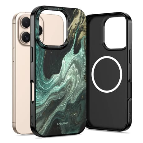 Tech-Protect Lamano MagSafe kryt na iPhone 16 Pro, verde aura 1