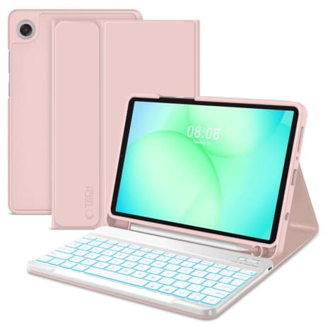 Tech-Protect SC Pen Keyboard puzdro s klávesnicou na Samsung Galaxy Tab A9 / A11 8.7'', ružové (TEC335015)