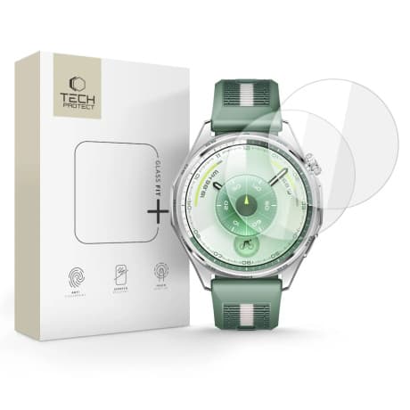 Tech-Protect Glass Fit 2x ochranné sklo na Huawei Watch GT 6 (46 mm) 1
