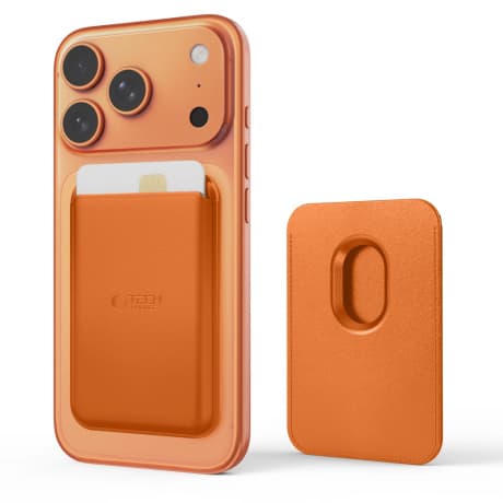 Tech-Protect MagWallet MagSafe obal na kartu na mobil, oranžový 1