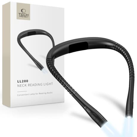 Tech-Protect LL200 LED lampa na krk, čierna 1