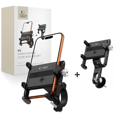 Tech-Protect V5 držiak na mobil na bicykel, čierny 1