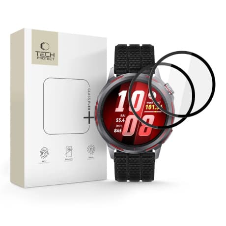 Tech-Protect Glass Flex 2x ochranné sklo na Huawei Watch GT Runner 2, čierne