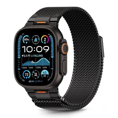 Tech-Protect Milano Vanguard remienok na Apple Watch 44/45/46/49mm, black