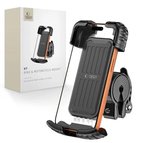 Tech-Protect V7 držiak na mobil na bicykel / motocykel, čierny 1
